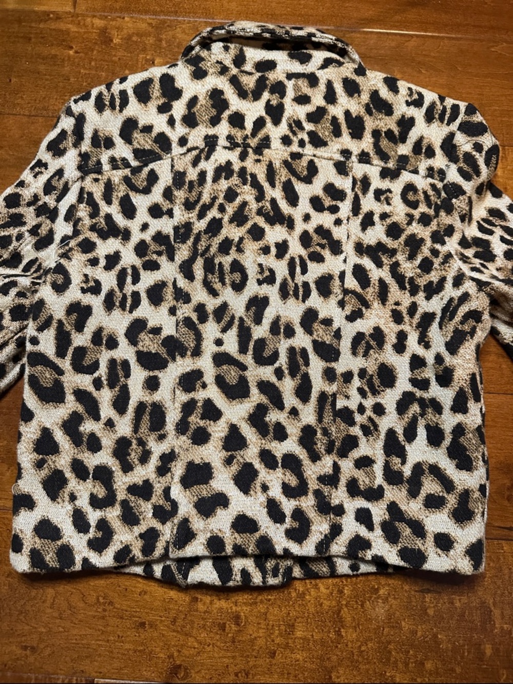 H&M Leopard Print Moto Jacket - Black & Cream - Picture 5 of 7